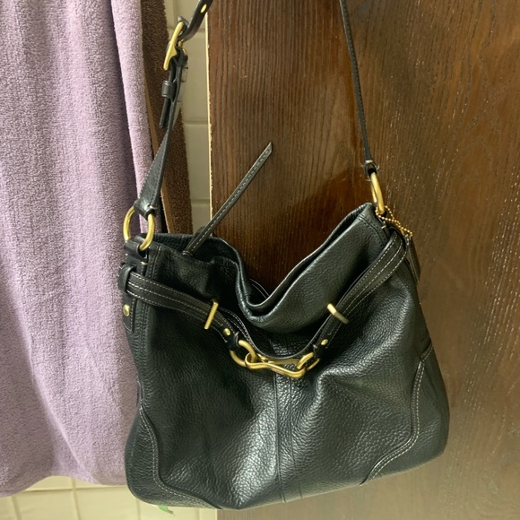 Coach Black Leather Bag-Final Price Droo - Picture 4 of 8